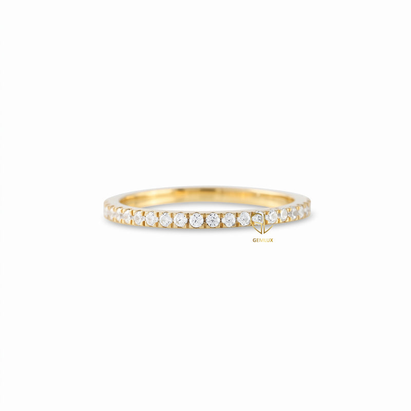 Lab Grown Diamond Delicate Eternity Wedding Band