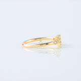 Lab Grown T Diamond Wire Ring - Yellow Gold