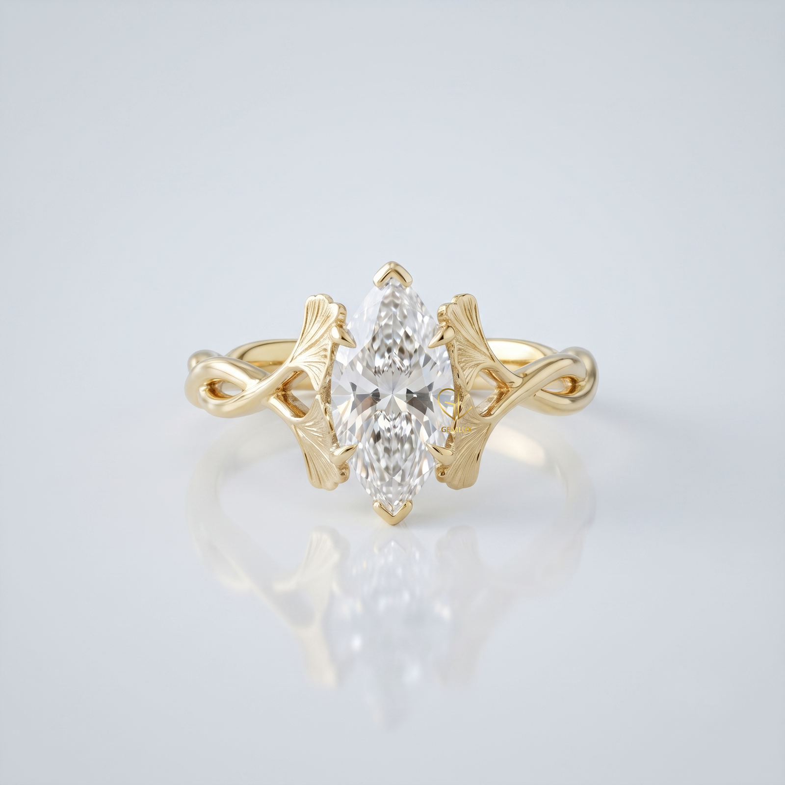 Elegant Ginkgo Leaf Inspired Design | By Gemlux Jewels