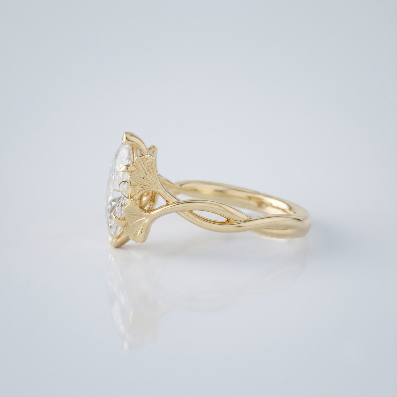 Elegant Ginkgo Leaf Inspired Design | By Gemlux Jewels