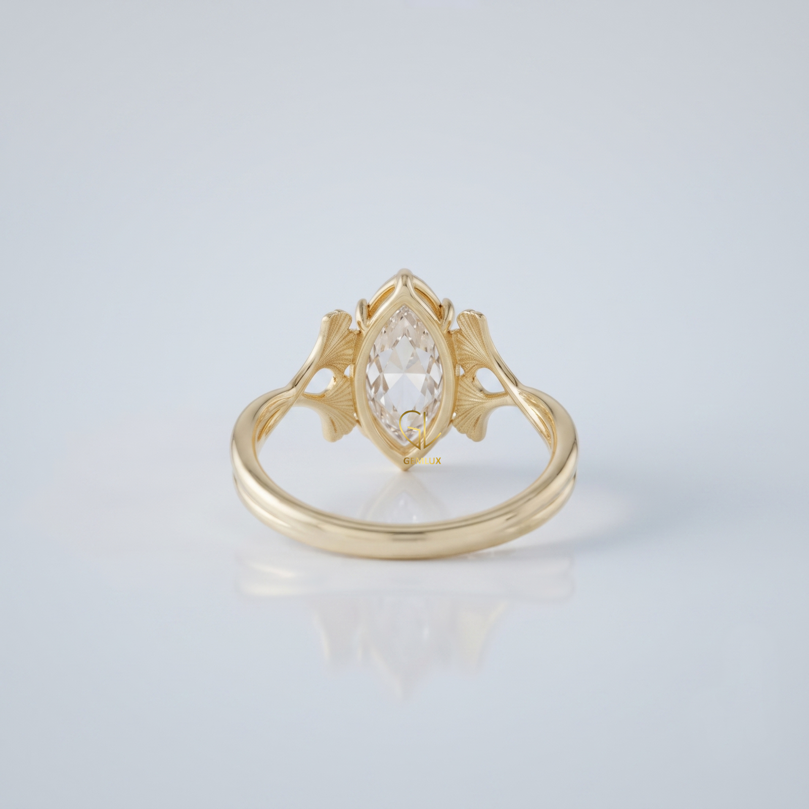 Elegant Ginkgo Leaf Inspired Design | By Gemlux Jewels