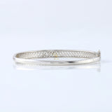 Luxury Marquise & Round Cut Lab Grown Bangle Bracelet For Women