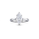 Marquise Engagement Ring Lab Grown Diamond Solitaire Ring