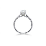 Marquise Engagement Ring Lab Grown Diamond Solitaire Ring