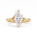 Split-Shank Solitaire Engagement Ring | By Gemlux Jewels