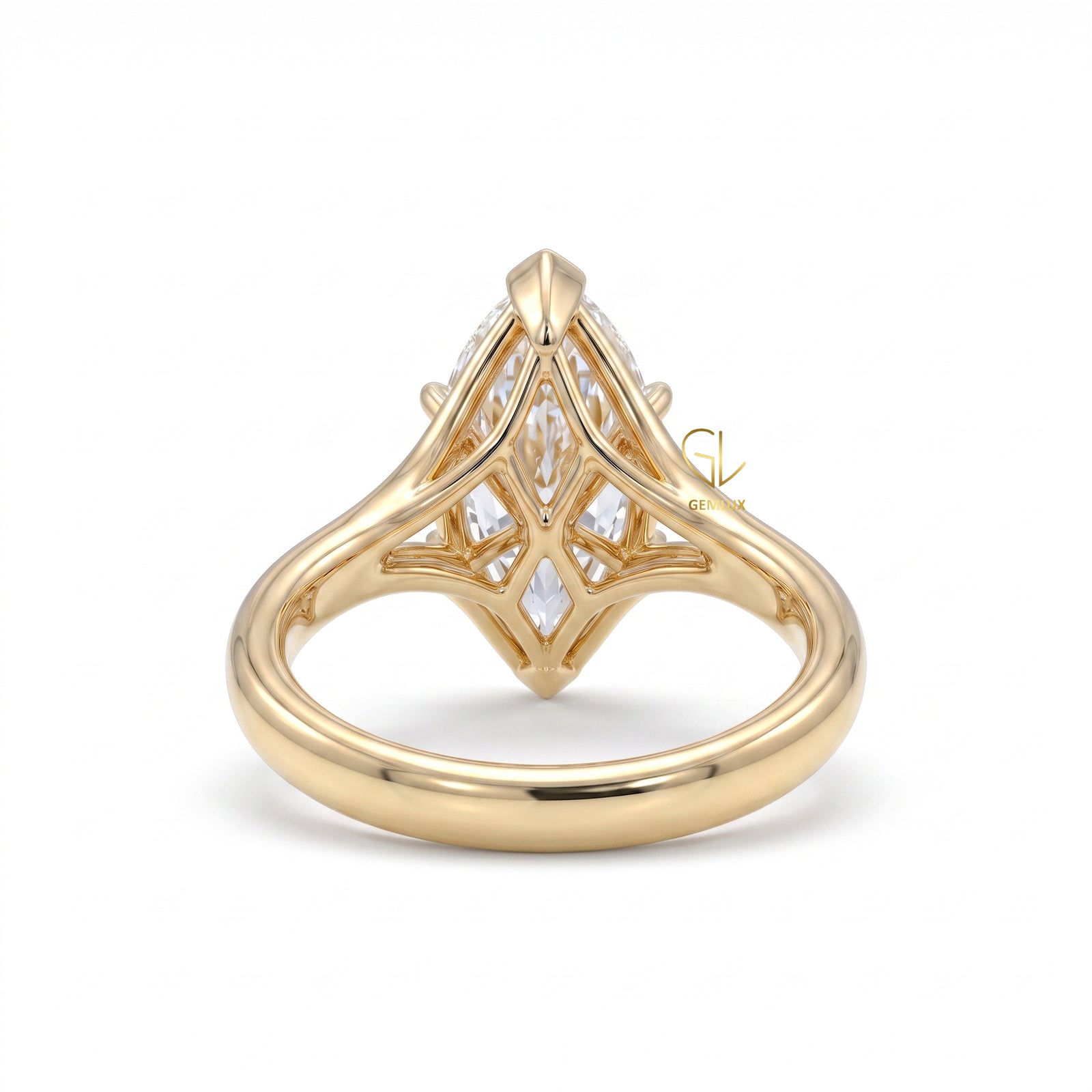 Split-Shank Solitaire Engagement Ring | By Gemlux Jewels