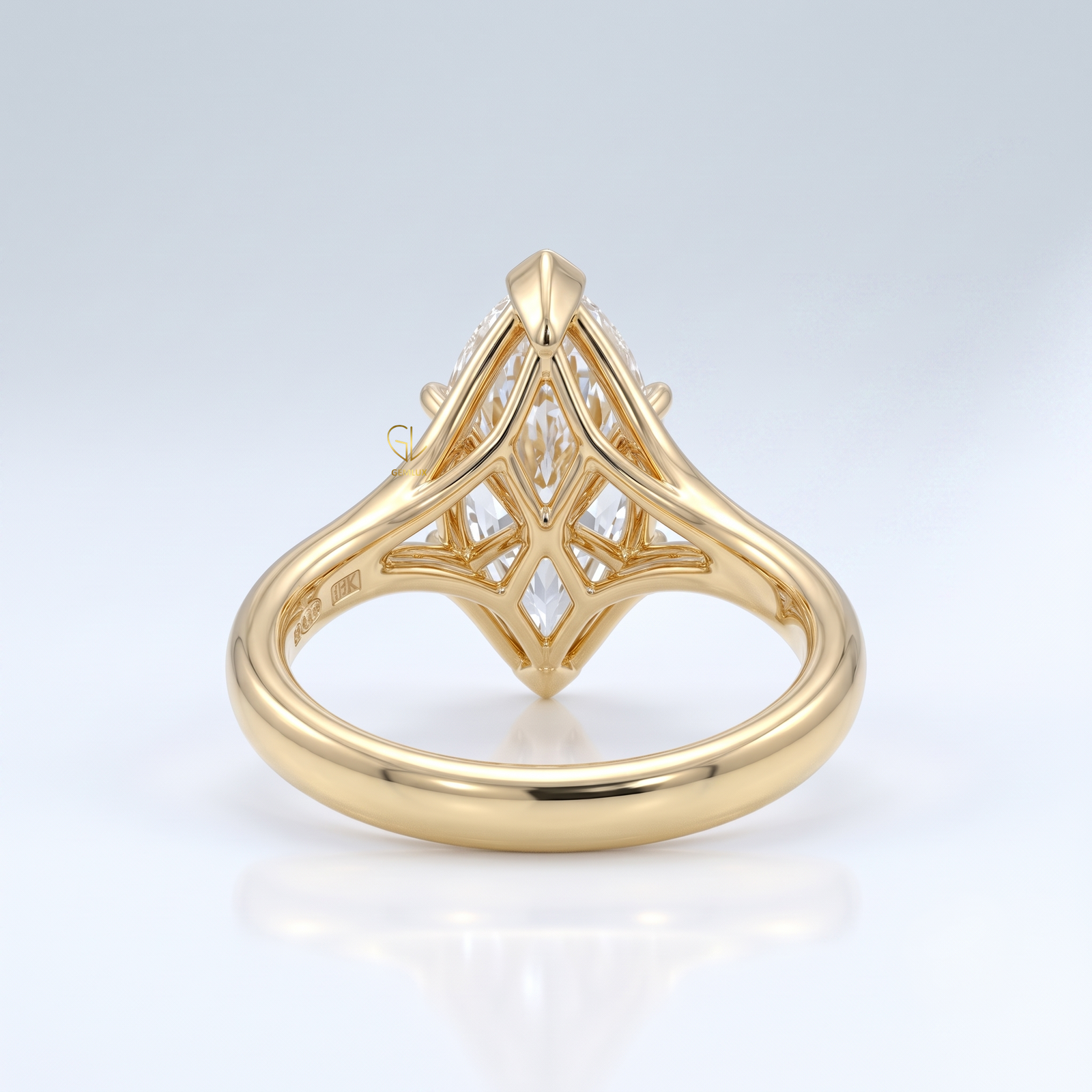 Split-Shank Solitaire Engagement Ring | By Gemlux Jewels