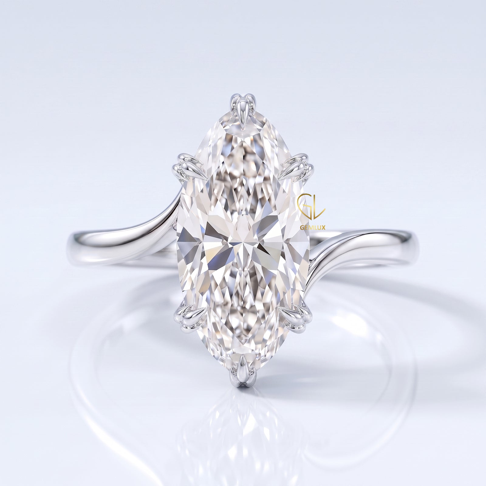 Marquise Diamond Ring | By Gemlux Jewels