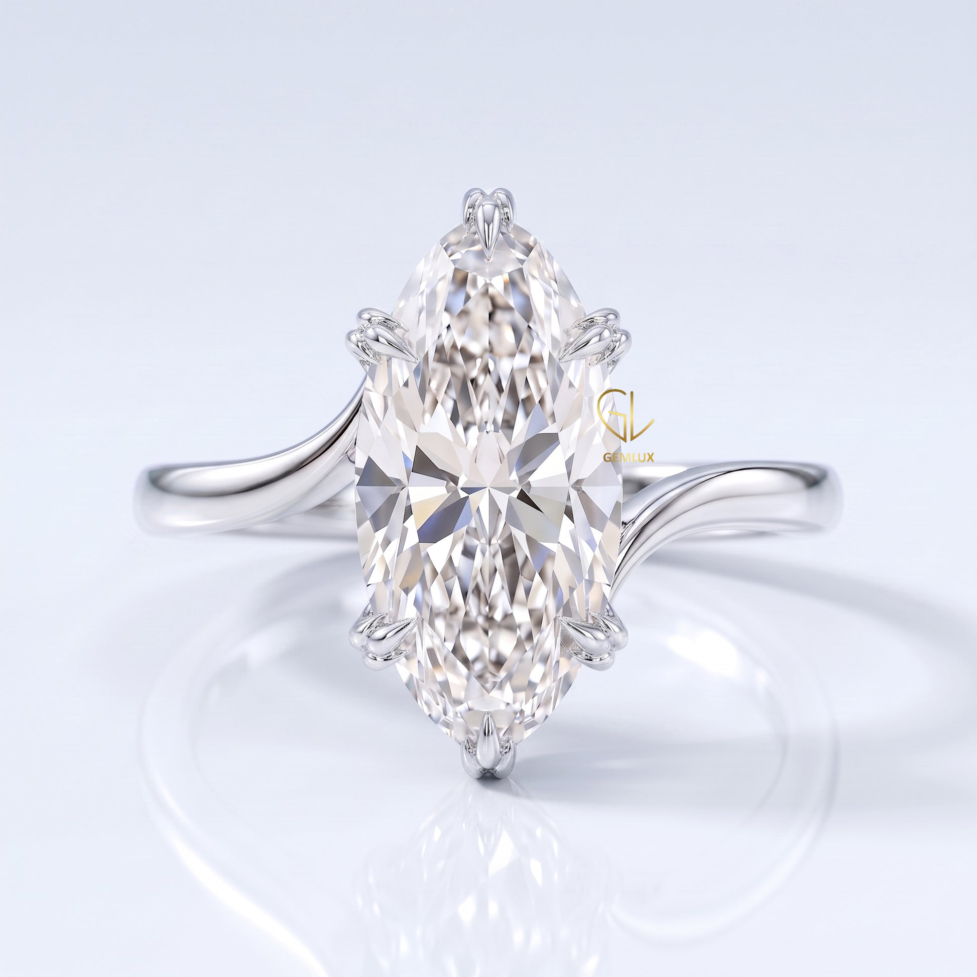 Marquise Diamond Ring | By Gemlux Jewels