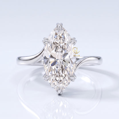 Marquise Diamond Ring | By Gemlux Jewels