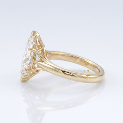 Six Prong Cathedral Ring | By Gemlux Jewels