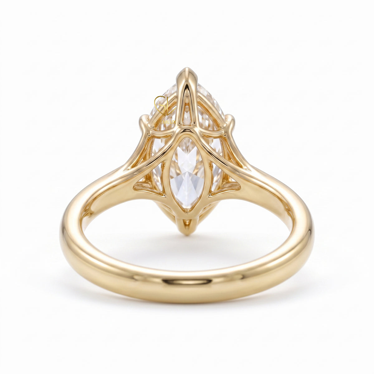 Six Prong Cathedral Ring | By Gemlux Jewels