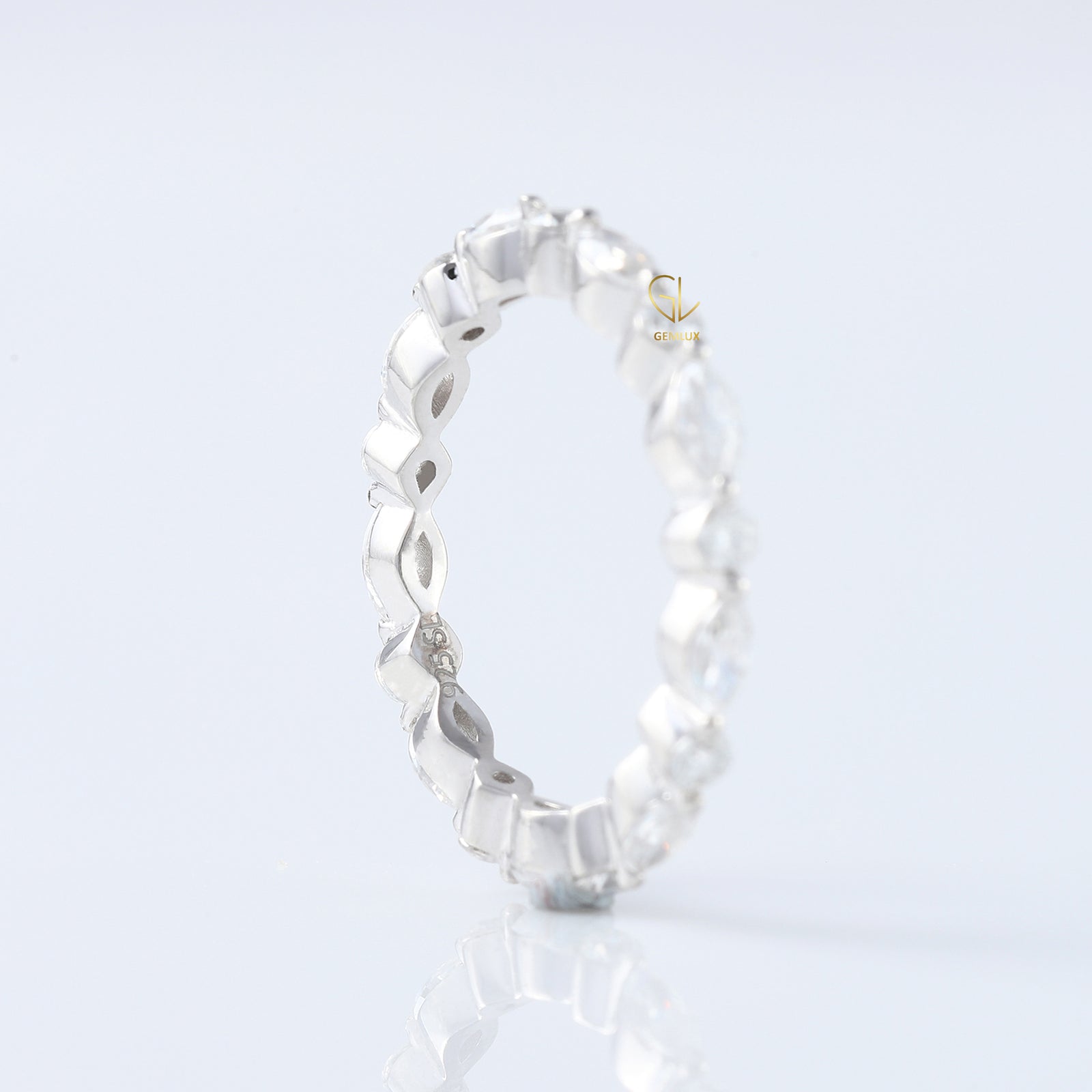 Marquise & Round Cut Lab Grown Diamond Eternity Wedding Band
