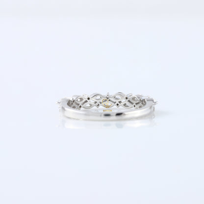 Marquise & Round Cut Lab Grown Half Eternity Band