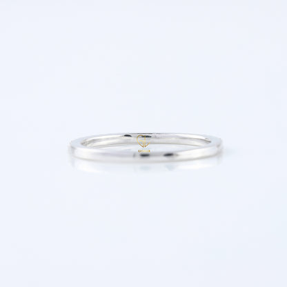 Minimalist Round Cut Lab Grown Eternity Wedding Band