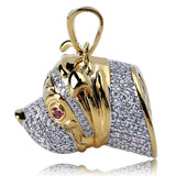 Moissanite Diamond Pet Dog Pendant For Him