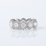 Moissanite Eternity Wedding Band, full eternity ring