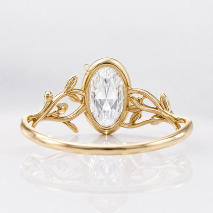 Premium Moval Cut Lab-Grown Diamond | By Gemlux Jewels