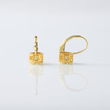 Vintage Inspired Old European Round Cut Moissanite Earrings