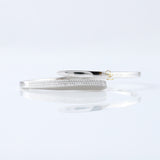 Open Cuff Lab Grown Diamond Bypass Bangle Bracelet For Women