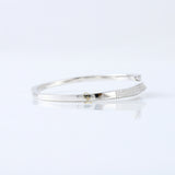 Open Cuff Lab Grown Diamond Bypass Bangle Bracelet For Women