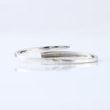 Open Cuff Lab Grown Diamond Bypass Bangle Bracelet For Women