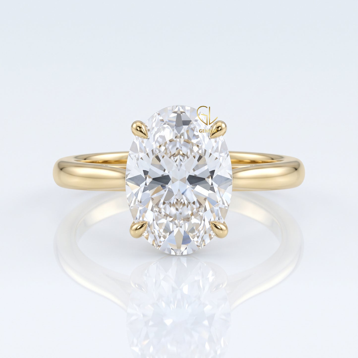 Classic Four Prong Minimalist Ring | By Gemlux Jewels