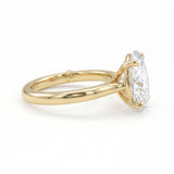 Oval Cut Lab Grown Diamond Solitaire Engagement Ring