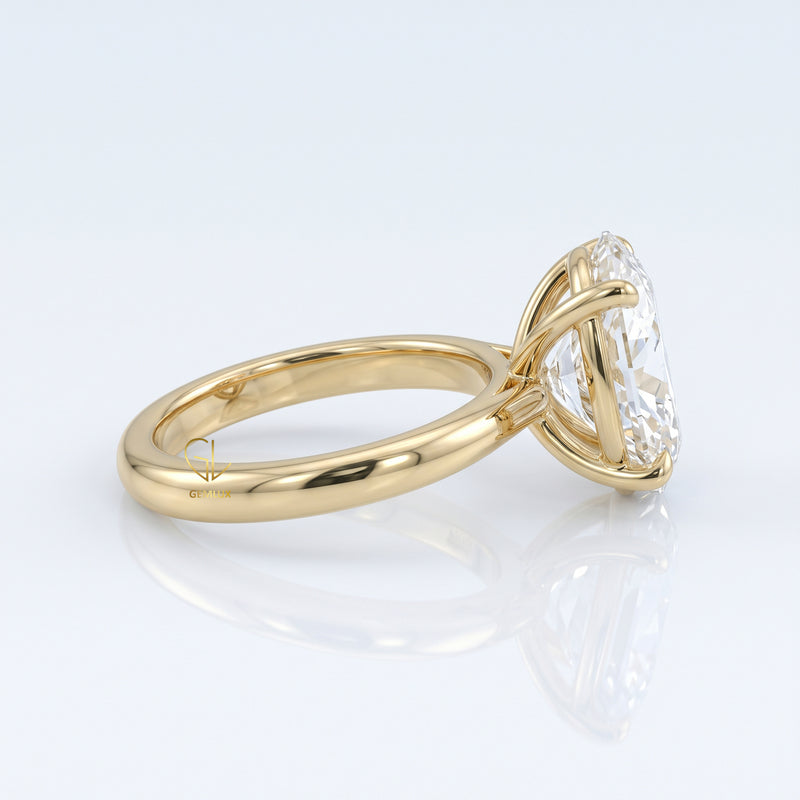 Oval Cut Lab Grown Diamond Solitaire Engagement Ring
