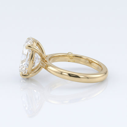 Classic Four Prong Minimalist Ring | By Gemlux Jewels