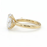 Oval Cut Lab Grown Diamond Solitaire Engagement Ring