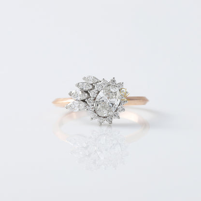 Oval Cut Moissanite Diamond Vintage Engagement Ring