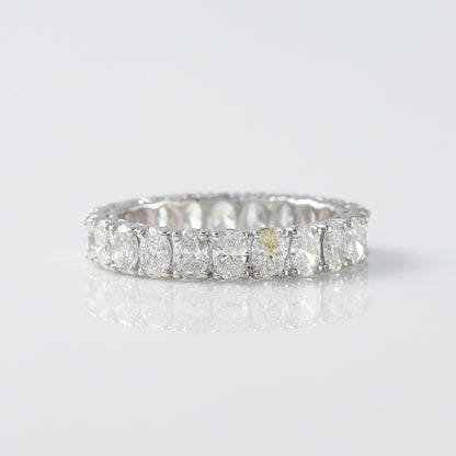 Oval Cut Lab Grown Eternity Wedding Band 