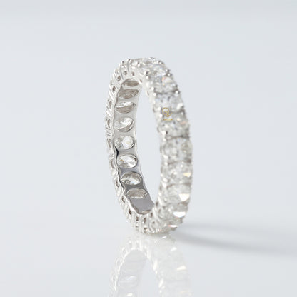 Oval Cut Lab Grown Eternity Wedding Band 