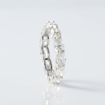 Oval Cut Lab Grown Eternity Wedding Band Oval Rings​ eternity ring eternity band ring​ wedding bands​ wedding bands for women diamond wedding bands