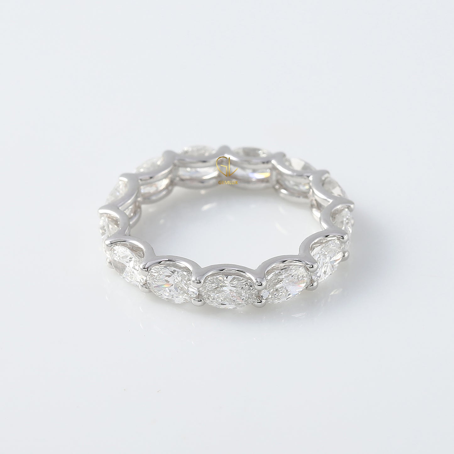Oval Cut Lab Grown Eternity Wedding Band Oval Rings​ eternity ring eternity band ring​ wedding bands​ wedding bands for women diamond wedding bands