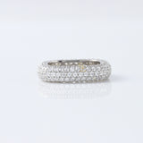 Pave Set Lab Grown Daimond Square Design Eternity Band