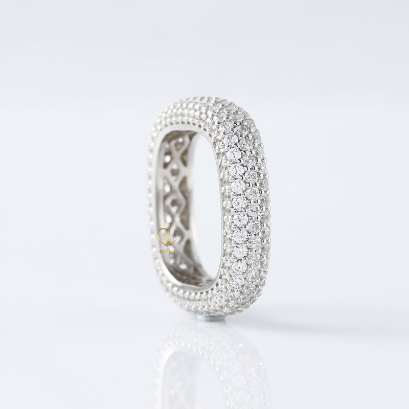 Square Eternity Lab Grown Daimond Band