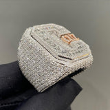 Personalised Logo Letter Iced Out Champion Ring