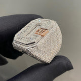 Personalised Logo Letter Iced Out Champion Ring