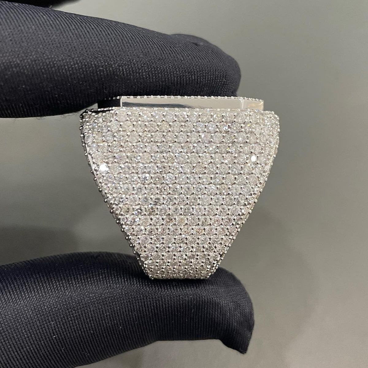Personalised Logo Letter Iced Out Champion Ring
