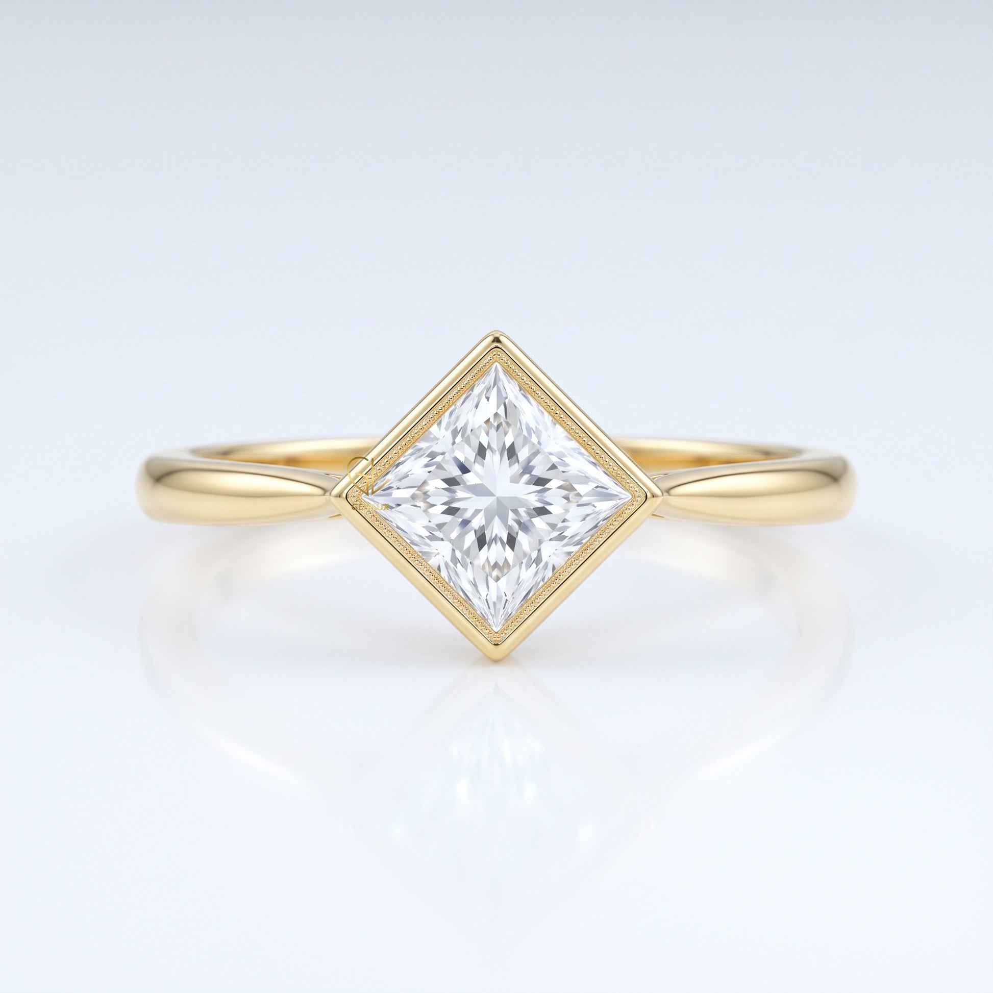 Princess Cut Diamond Ring | By Gemlux Jewels
