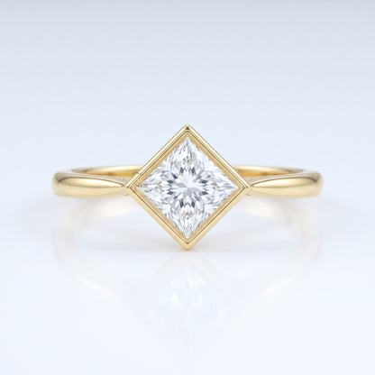 Princess Cut Diamond Ring | By Gemlux Jewels