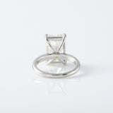 Radiant Cut Moissanite Solitaire Engagement Ring