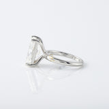Radiant Cut Moissanite Solitaire Engagement Ring