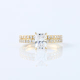 Radiant Cut Lab Grown Diamond Ring Set