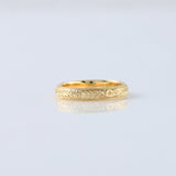Retro Vintage 14k Solid Gold Plain Gold Filigree Wedding Band 