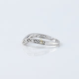 Round Cut Lab Grown Diamond Vintage Art Deco Band