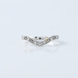 Round Cut Lab Grown Diamond Vintage Art Deco Band
