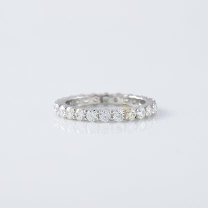 Round Cut Lab grown Diamond Eternity Band